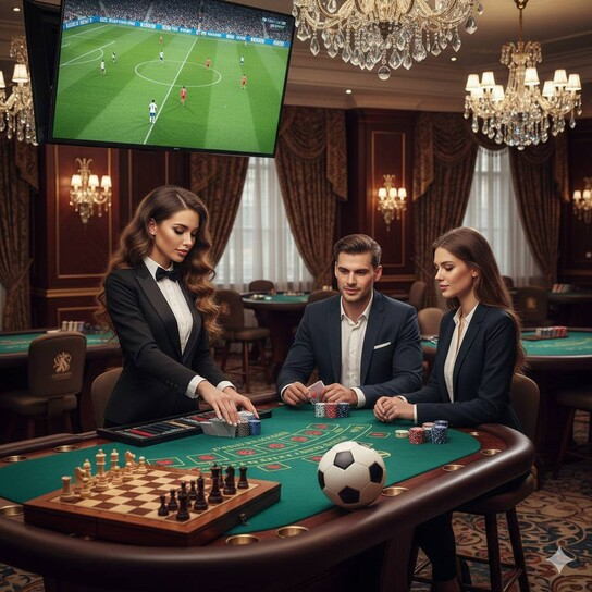 大胜棋牌 对战界面示意